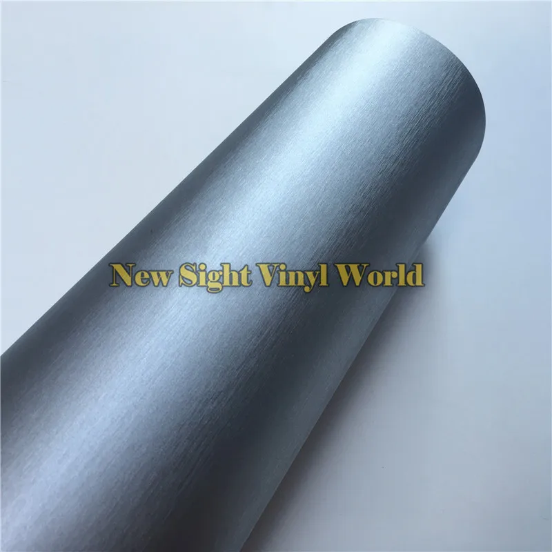 Матовая хромированная серебряная матовая алюминиевая виниловая оберточная