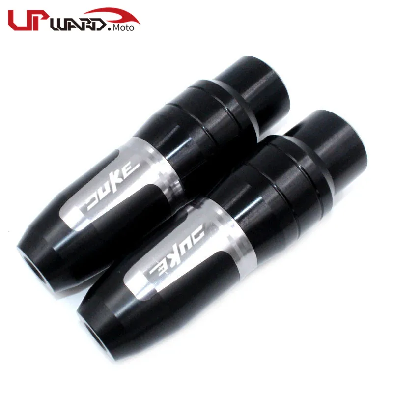 Titanium Для KTM DUKE 125 200 250 390 790 DUKE125 DUKE200 DUKE390 DUKE790 мотоциклетные CNC рамки Краш колодки выхлопных газов Ползунки Крушение протектор - Цвет: Titanium