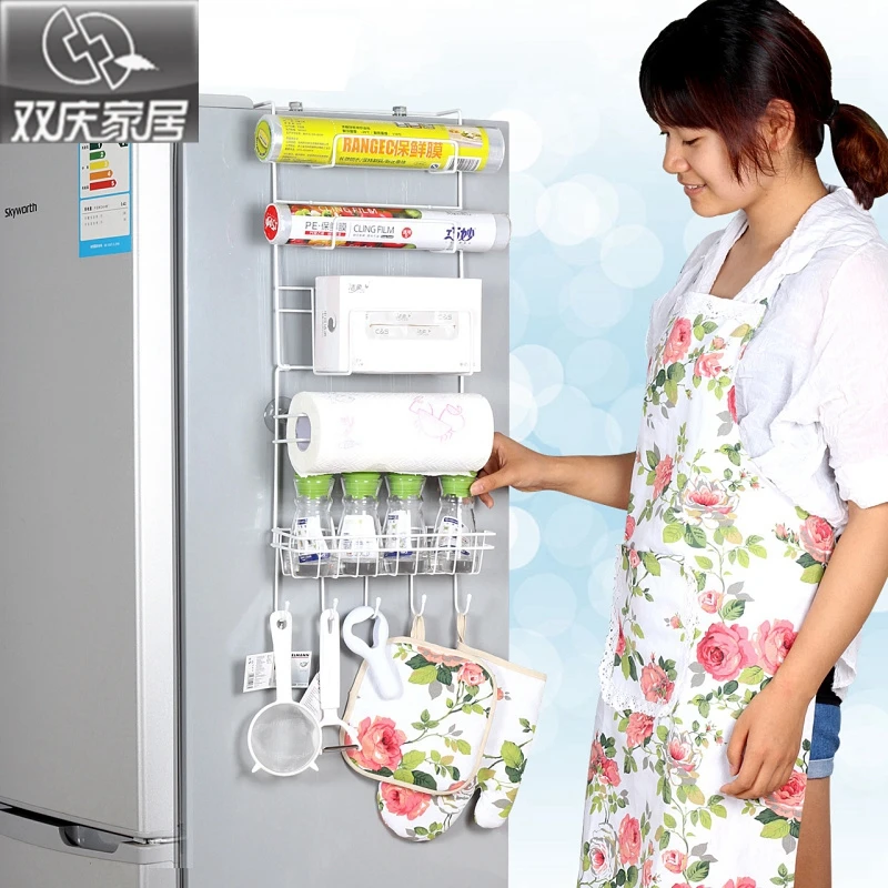 Стеллаж для холодильника 4 шт. на присоске крючок полка универсальный органайзер
