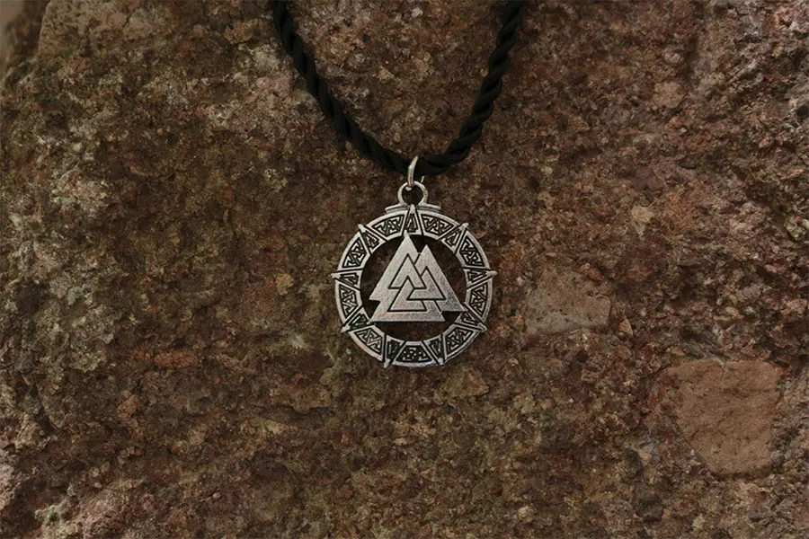 10 шт. оптовая продажа Valknut языческий амулет кулон мужское ожерелье символ of Norse