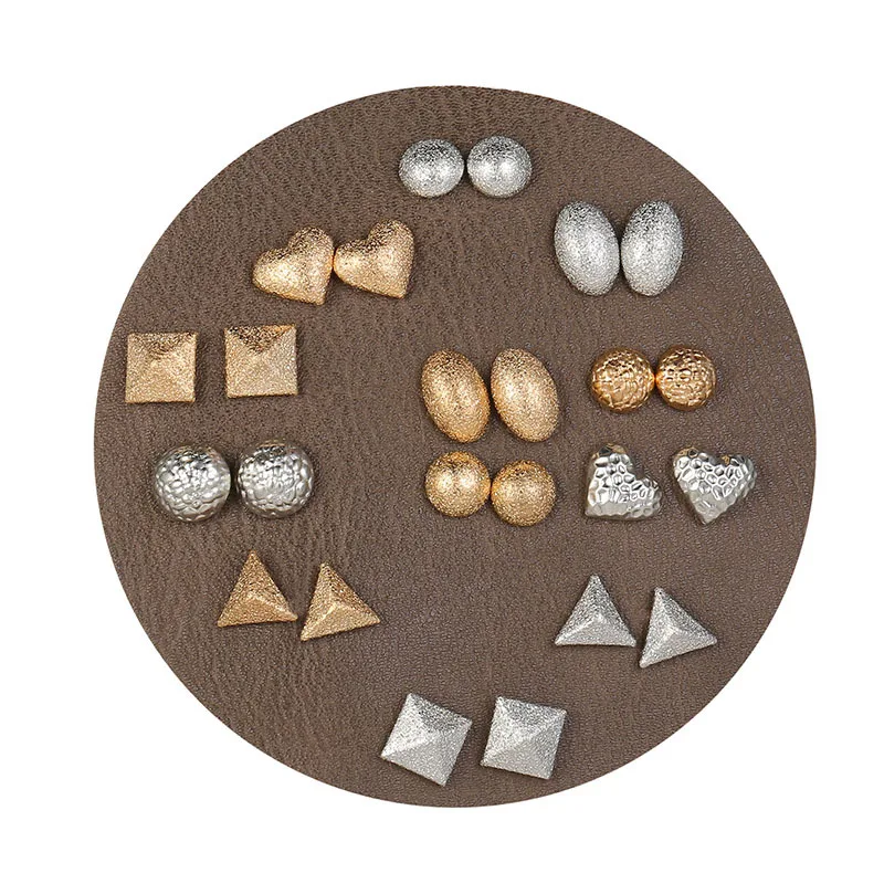 Женские серьги-гвоздики с эпоксидной смолой набор из 12 пар/Лот 2019 | Украшения и