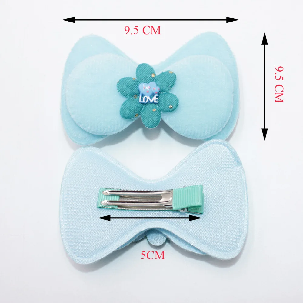 2 шт./лот с клипсами для маленькой девочки милый цветок бант заколка волос модная