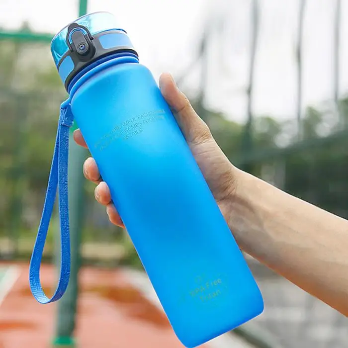 Высокая портативная Спортивная бутылка для воды пластиковые анти-осенние Туристические Бутылки большой емкости для студентов DOG88