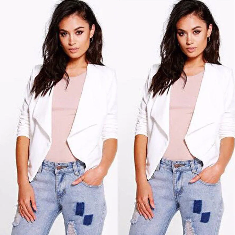 Новинка модный Женский приталенный Блейзер деловая осенняя одежда офисный