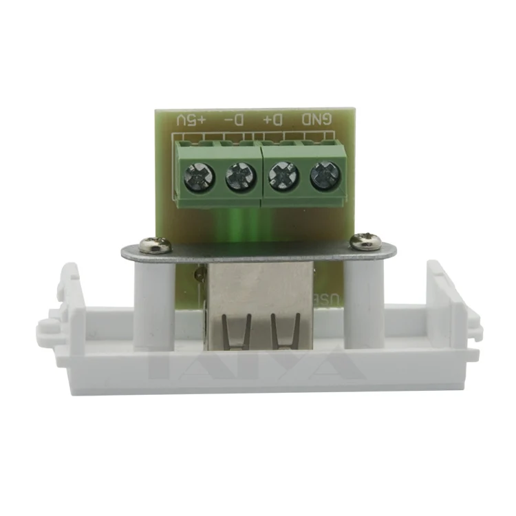 Настенный USB разъем с винтовым соединением|usb wall plate|wall plateusb connector |