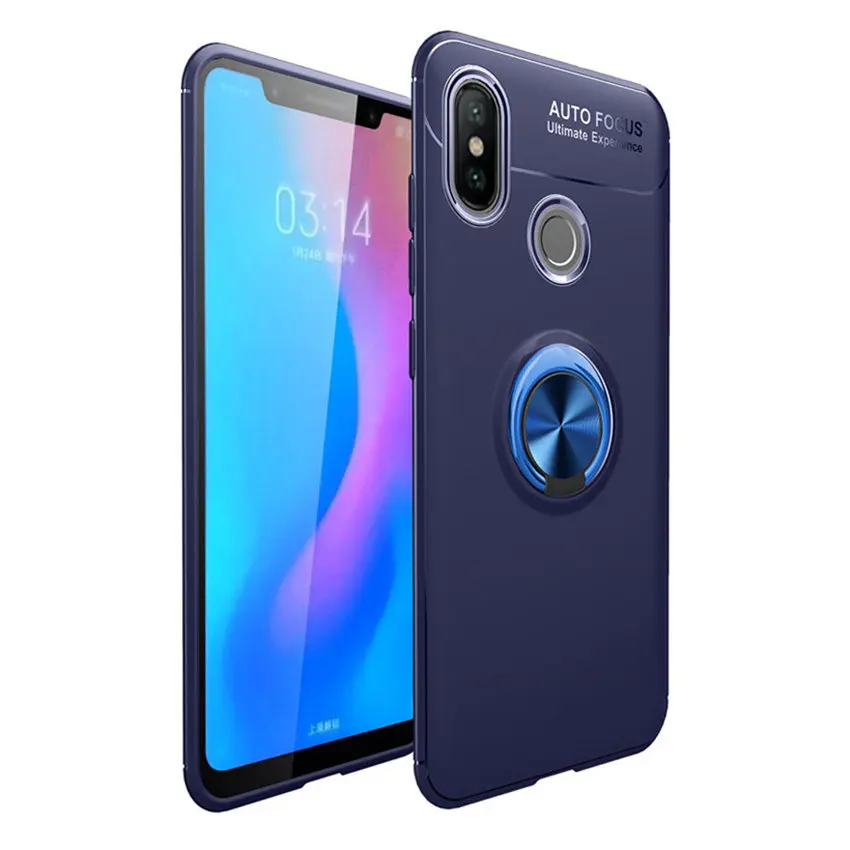 Магнитный автомобильный держатель чехол для Xiaomi Redmi note 5 силиконовый