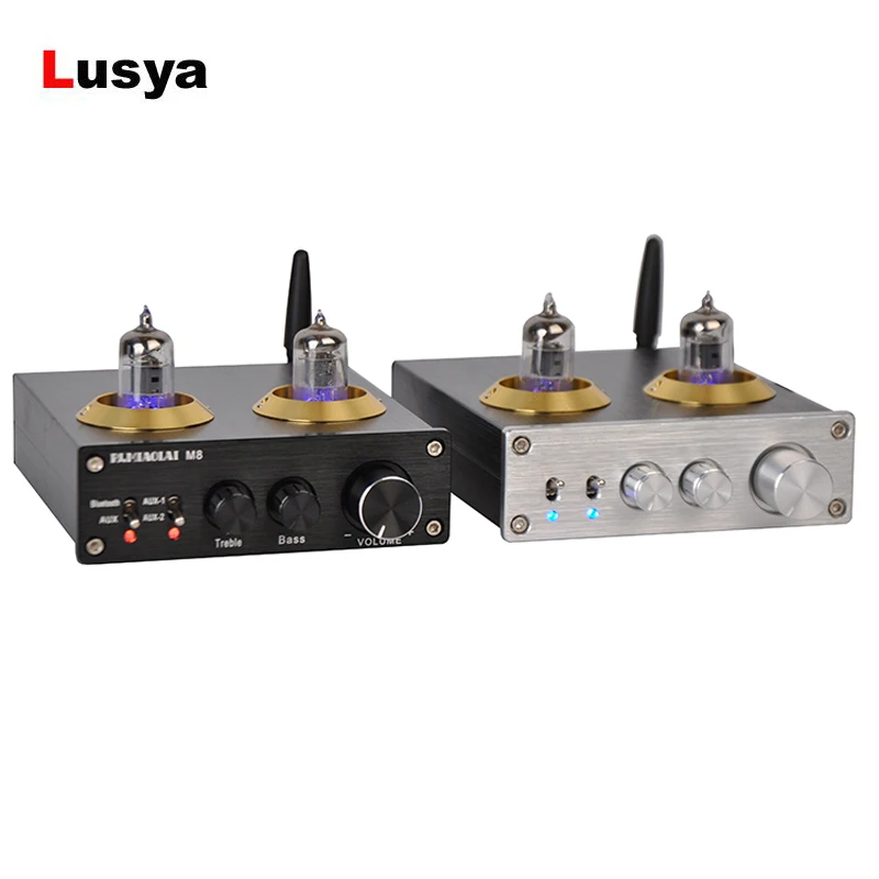 Bluetooth 4 0 трубный усилитель M8 HIFI 6J1 CSRA64215 цифровой мощности 50 Вт * 2 ES9023 ЦАП с