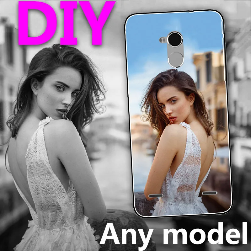 Чехол из ТПУ с именем на заказ для ZTE Blade V7 Lite V7Lite V6 Plus V0720 5 0 дюйма искусственный
