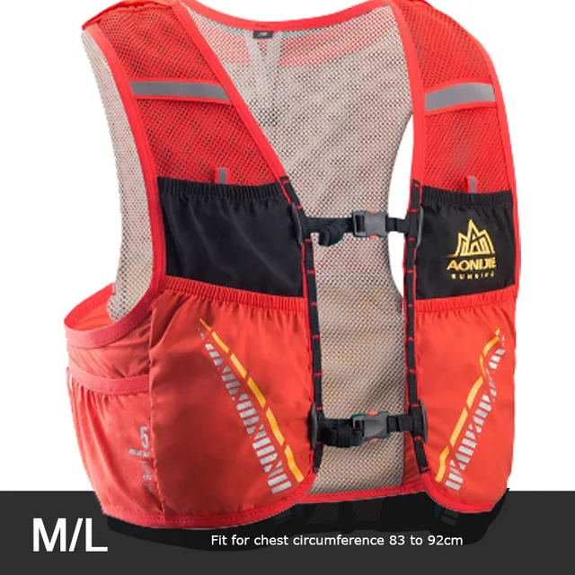 AONIJIE 5L Trail гидратационный жилет, рюкзак для пеших прогулок, велоспорта, кемпинга, марафона, рюкзак, сумка для бега - Цвет: ML red backpack only
