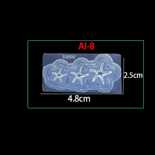 8 Фламинго 3D акриловая Форма для украшения ногтей УФ гель DIY дизайн мороженое силиконовые шаблоны для дизайна ногтей Шаблон Маникюр - Цвет: 8
