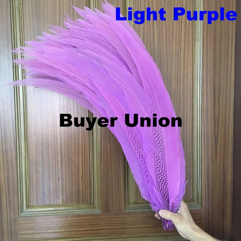 Большая Акция Дешевые 60 шт Черный цвет Фазан Серебряное перо 65-70 см 26-28 дюймов