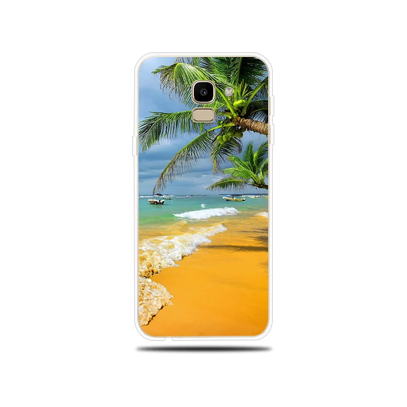 Silicone Case For Samsung Galaxy J1 J2 J3 J5 J7 Prime 2017 2016 2015 Pro Cover Beach Scenery J4 J6 J8 2018 Phone |