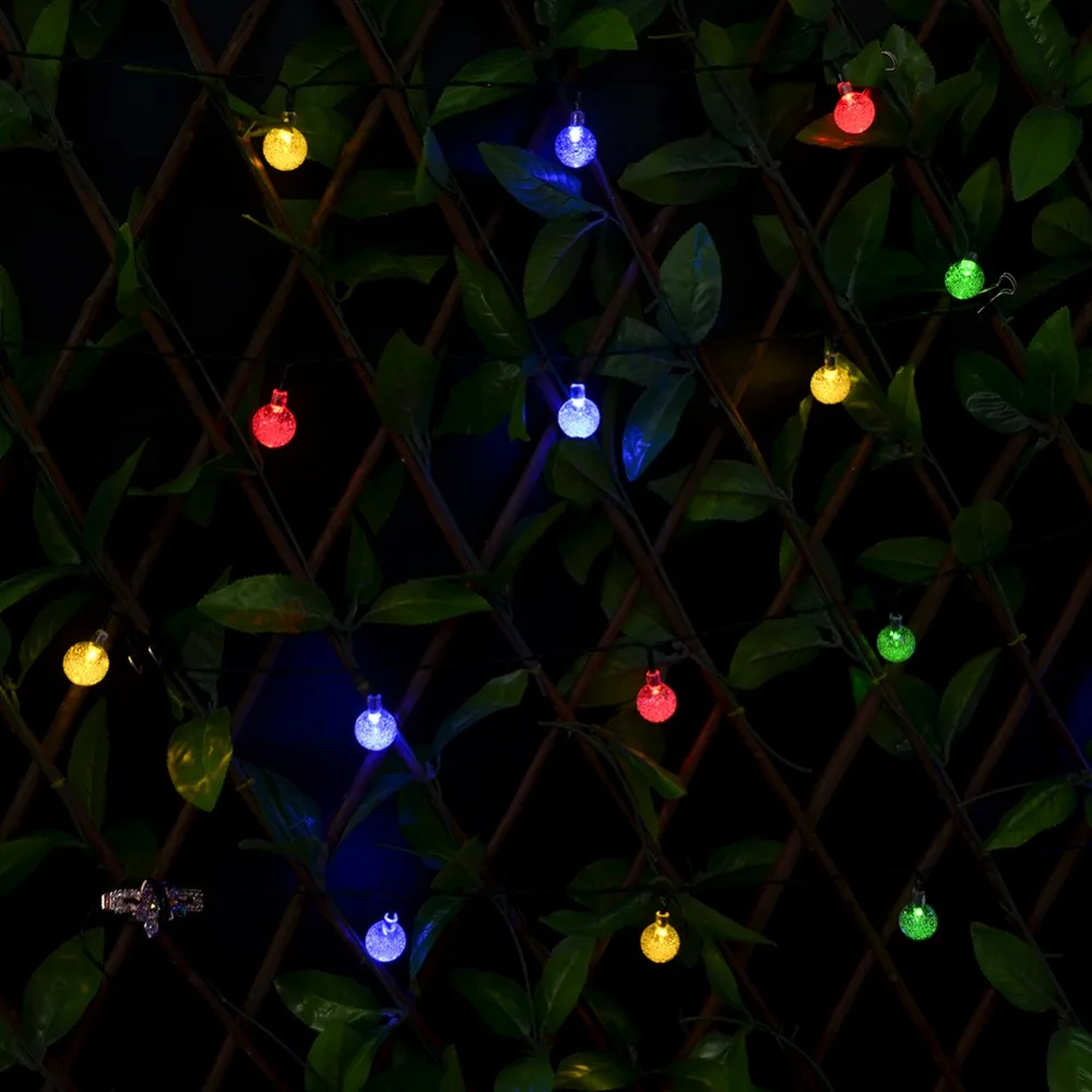 Праздничные светодиодный гирлянды на солнечной батарее гирлянда с 30