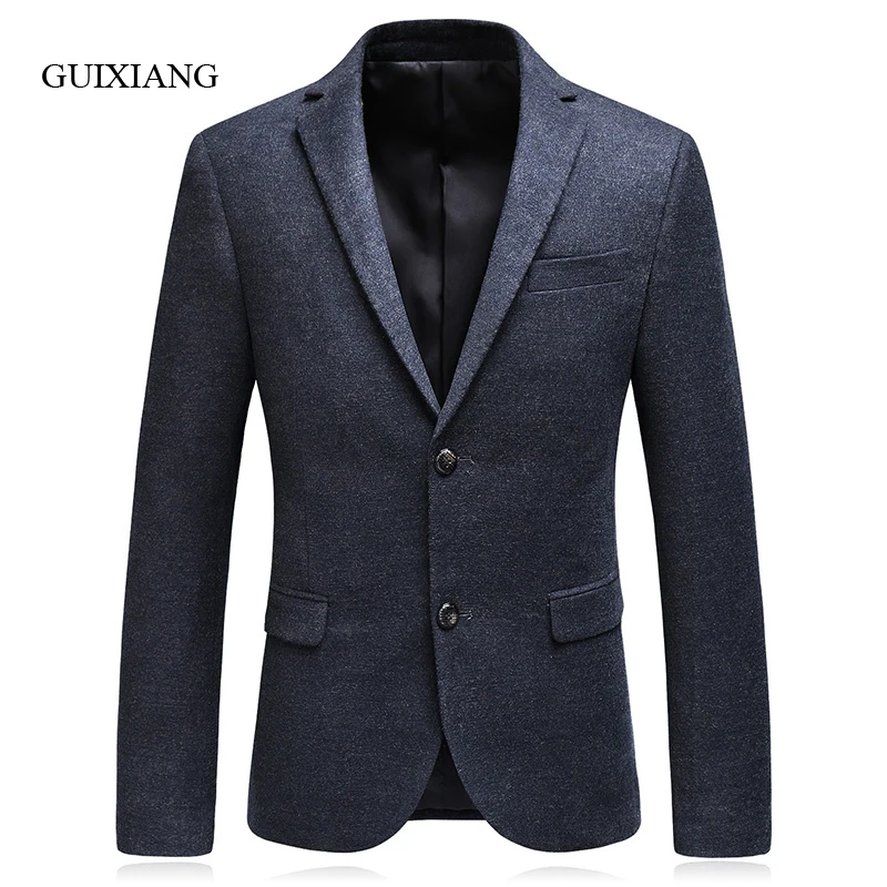 

2019 New Arrival Style men high-end boutique blazers fashion business casual solid slim single breasted men suit jacket M-3XL
