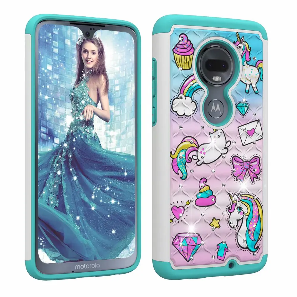 Shockproof Phone Case for Motorola Moto G7 G6 Durable PC TPU 2 Layers Hybrid Full Body Protect Anti-Knock Armor Shell |