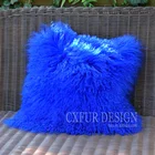 Бесплатная доставка, искусственный домашний декор, наволочка из натурального монгольского меха ягненка, наволочка для диванной подушки