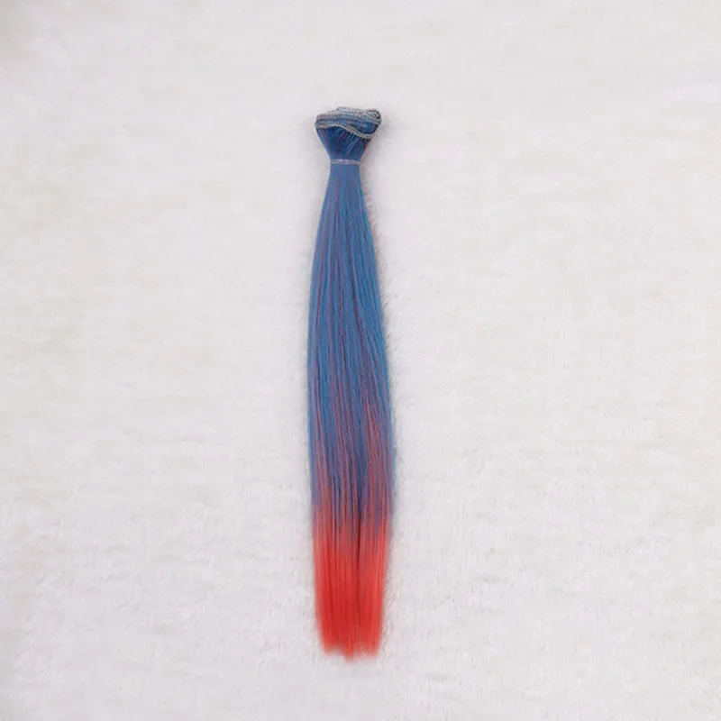 25cm straight hairpieces gradient color hairs doll wig for 1/3 1/4 1/6 BJD DD Chole Wigs handmade Fapai wigs | Игрушки и хобби
