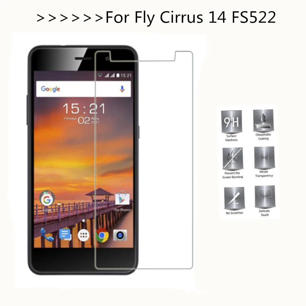 Закаленное стекло для Fly Cirrus 14 FS522 5 дюймовая защитная пленка 9H Взрывозащищенный