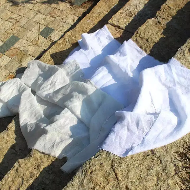 Льняная ткань шириной 147 см из 100% чистого льна вымытая камнями рубашка фабрика