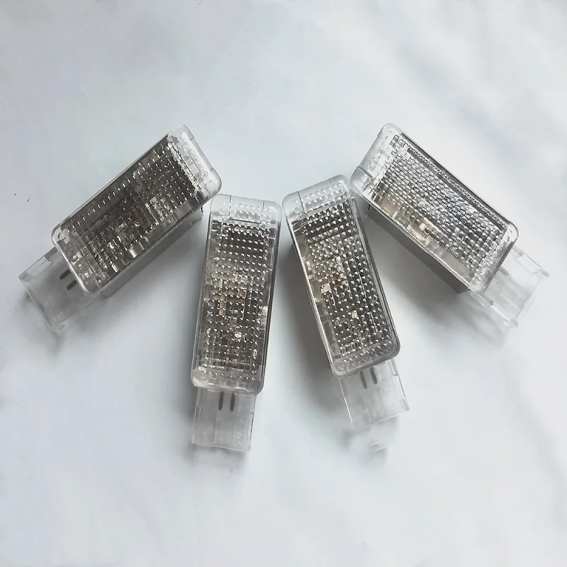 4pcs-foot lights READXT 1/2/4 шт. автомобиль интерьера для ног огни Предупреждение лампа аксессуары для Passat B6 Golf 6 MK6 Tiguan 5ND947415 7L0 947 415 - Испускаемый цвет: 4pcs-foot lights