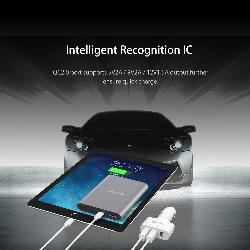 ORICO Quick Charge 2 0 Универсальное USB Автомобильное зарядное устройство 35 Вт для Xiaomi huawei