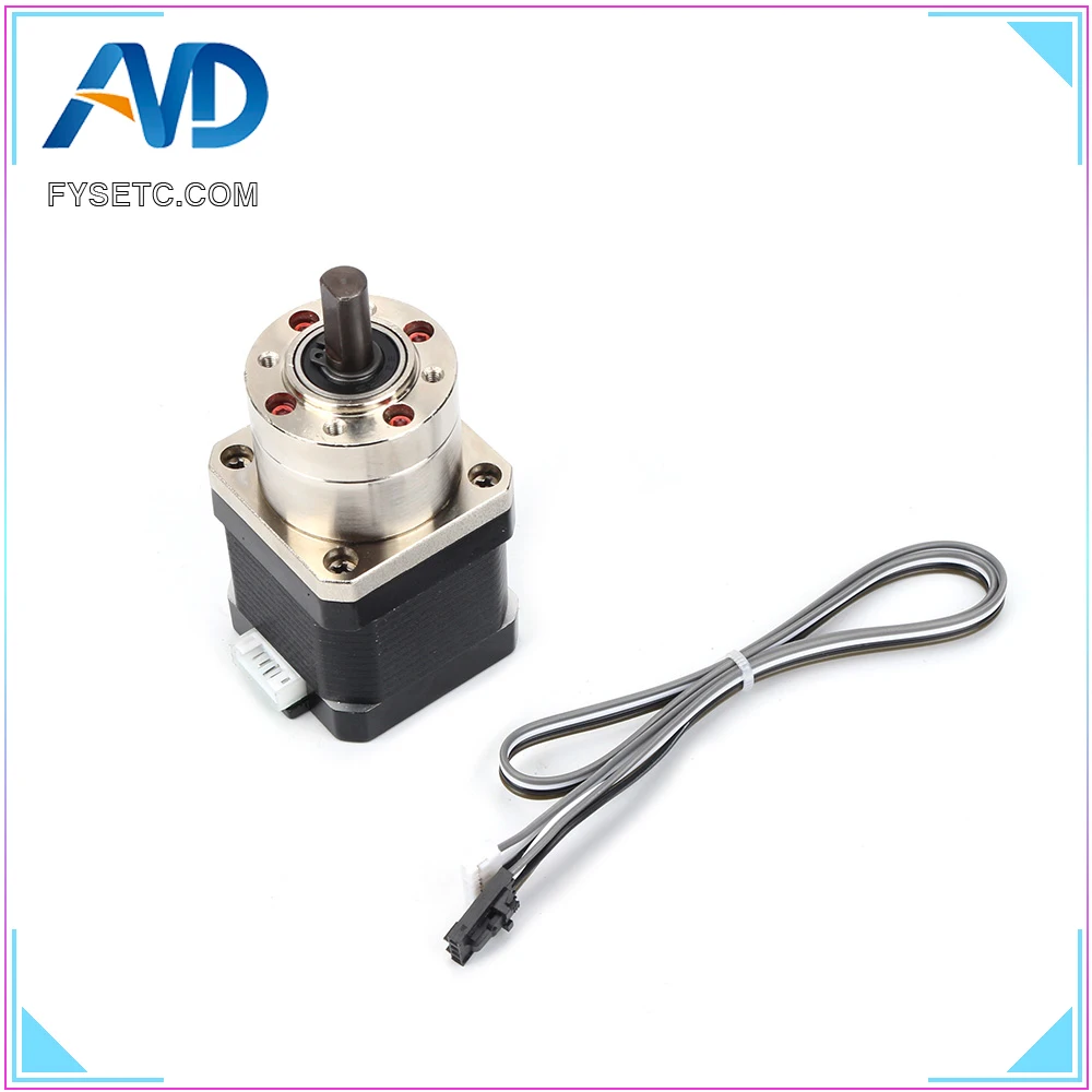 

4-lead Nema17 Stepper Motor 42 motor Extruder Gear Stepper Motor Ratio 5.18:1 Planetary Gearbox For QR Extruder Cloned Btech