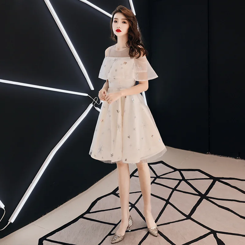 Милое женское платье Ципао без бретелек со звездами и блестками|Чонсамы| |