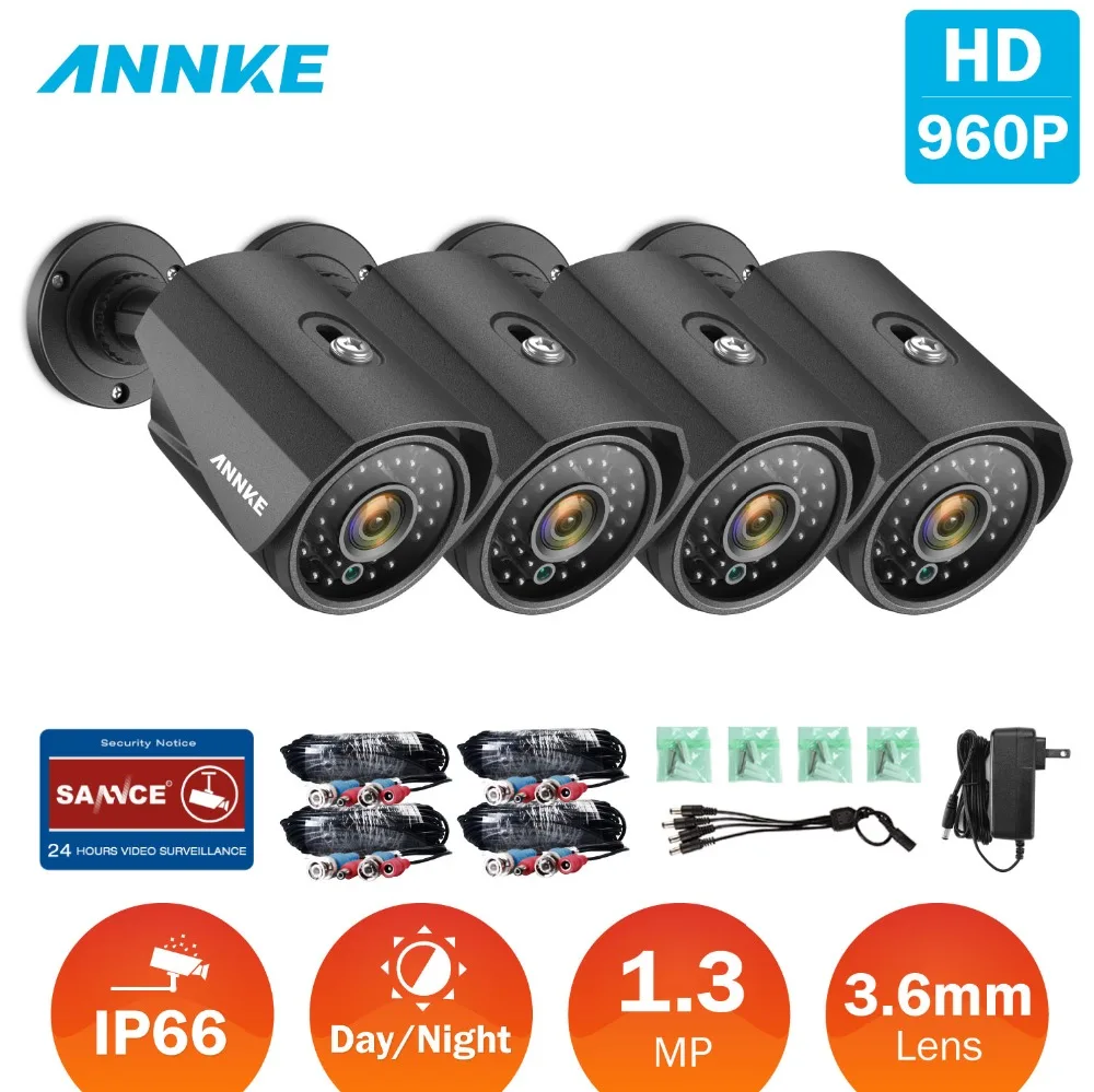 ANNKE 960P TVI широкоугольная камера Smart IR CUT Email alerge camera s наружная Влагонепроницаемая