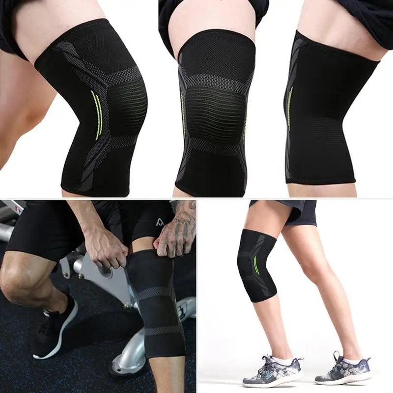 

Fitness Running Cycling Knee Support Brace Elastic Nylon Sport Compression Knee Pad Sleeve For Basketball Volleyball