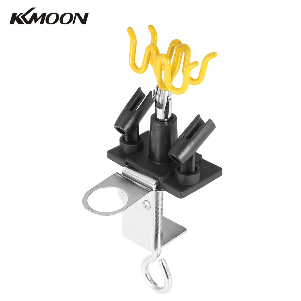 

KKmoon Airbrush Holder Holding 4 Clamp-On Mount Table Bench Station Gravity Stand Kit for Air Brush