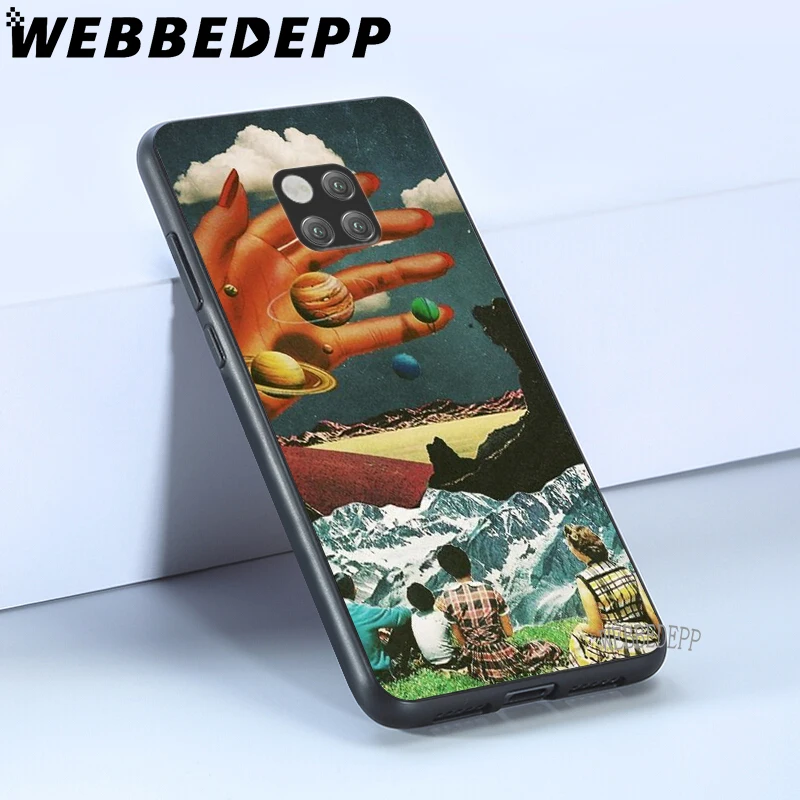 WEBBEDEPP винтажный Мягкий ТПУ чехол в стиле Триппи для Huawei Y6 Y7 Prime Y9 Mate 10 20 Lite Pro Nova 2i 3i 4