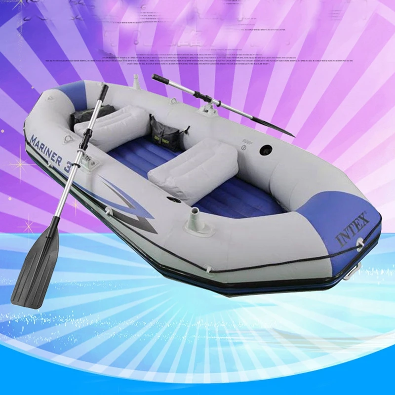 Intex Mariner 3 набора надувные лодки для рыбалки с алюминиевыми веслами/насосом, надувная лодка