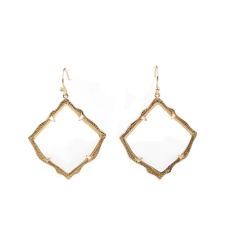 Модные большие Четырехсторонние геометрические карамельные цвета смолы 3D