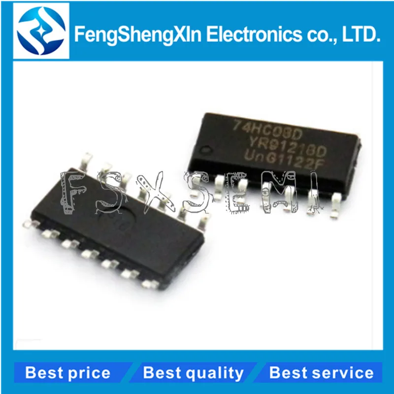 10 шт./лот 74HC08D 74HC08 SN74HC08DR четырехкратное 2-входное положительное-и GATES IC SOP-14 |