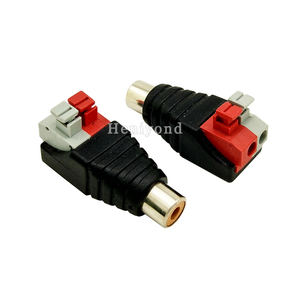 10 шт. RCA Коннектор AV Balun Женский адаптер CAT5 для камеры видеонаблюдения розничная