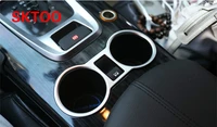 sktoo for peugeot 3008 2 0t glass frame decorative stickers water cup holder stickers for peugeot 3008 interior refit