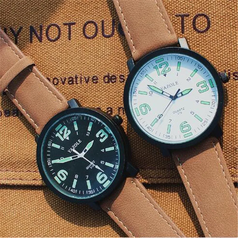 Большой циферблат часы мужчин и женщин моды большая коробка водонепроницаемый