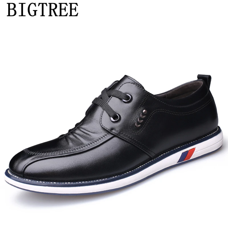 Men Genuine Leather Shoes Mens Casual Luxury Brand Designer High Quality Zapatos De Hombre Chaussure Homme Bona | Обувь