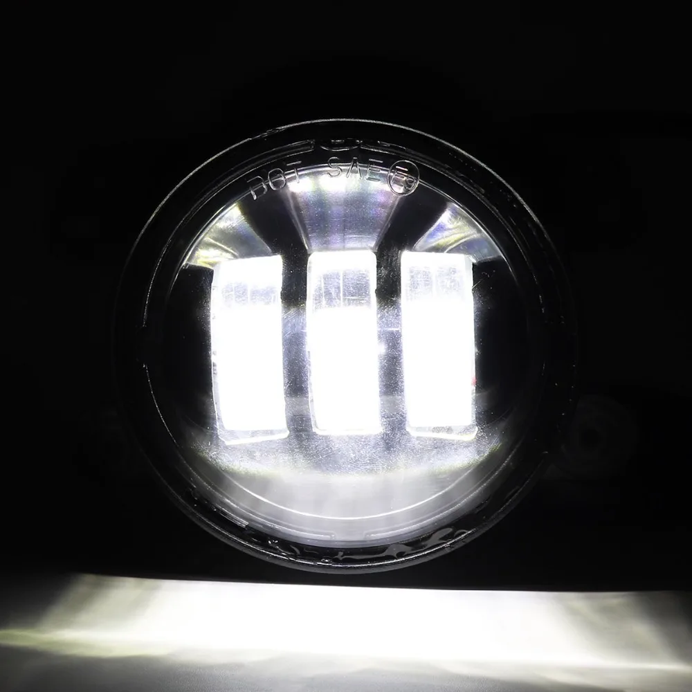 2 шт.! 4-дюймовый круглый светодиодный противотуманный светильник 30 Вт 3000LM