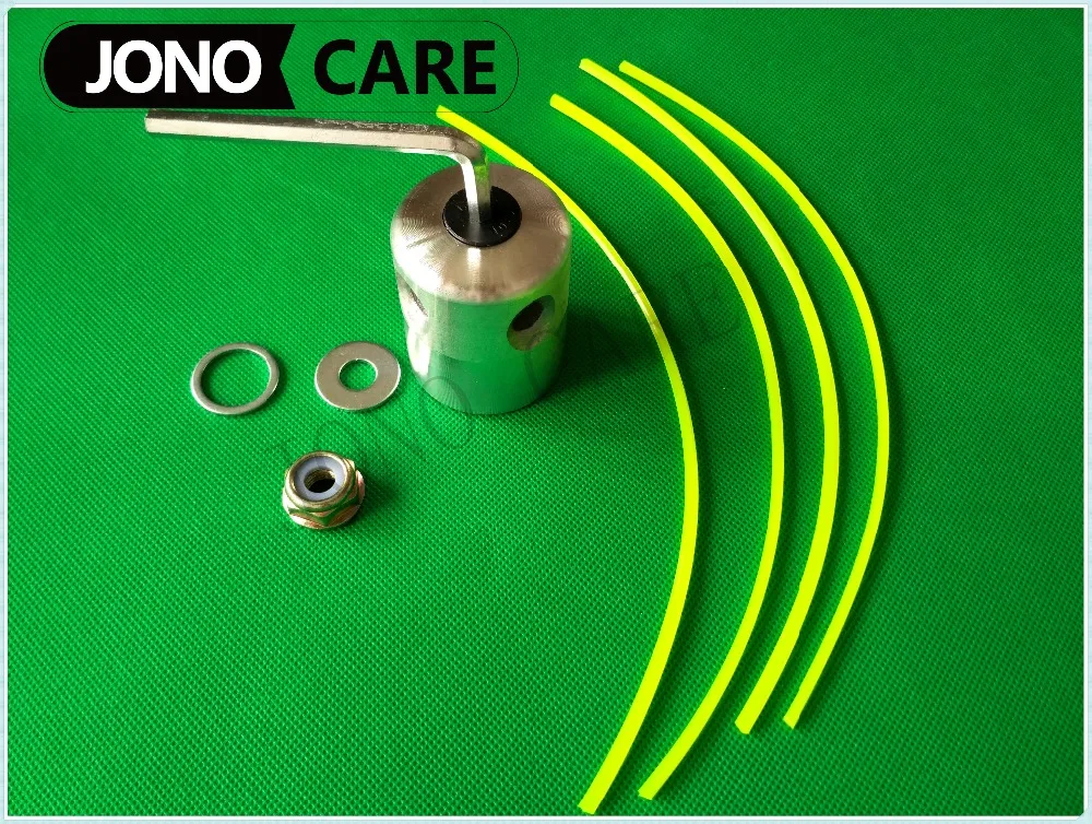 

4 Nylon Line Strimmer Alu Weed Trimmer Head with M10*1.25 Left Hand Nut M10 M20 Washer For Grass Brush cutter spare parts