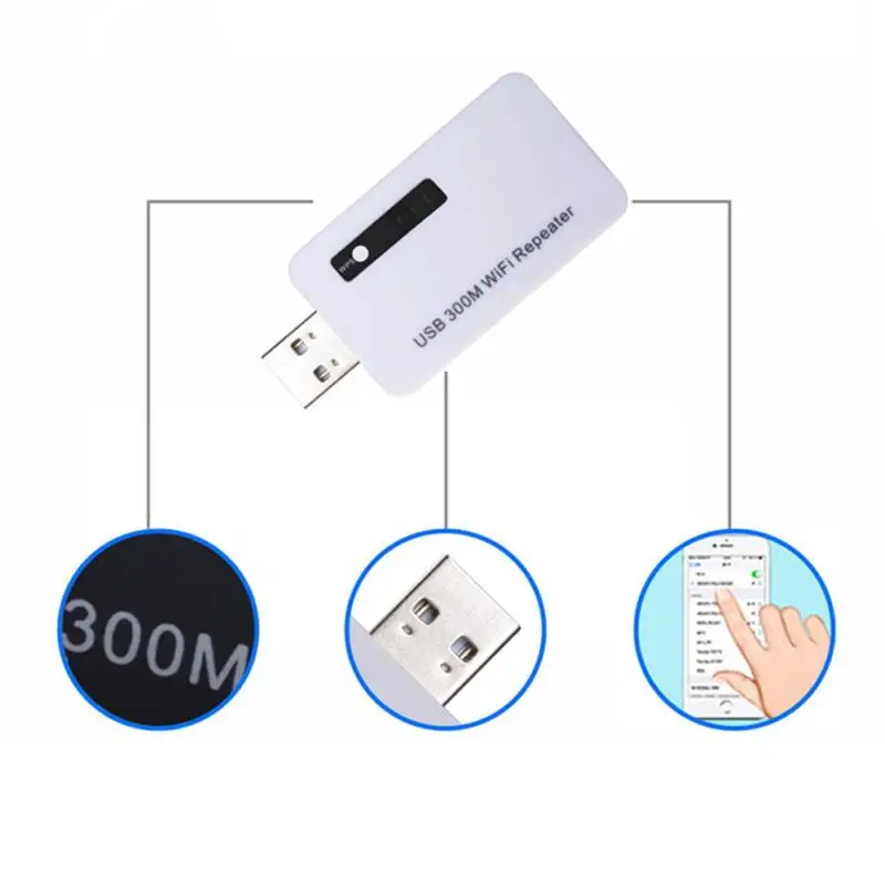 Высокое качество 300 м беспроводной USB WiFi ретранслятор сетевой маршрутизатор Диапазон сигнала расширенный усилитель для домашнего офиса