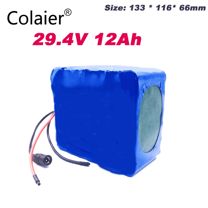 Colaier 24v 12ah 7S6P аккумулятор 15A BMS 250w 29 4 V 12000mAh для электродвигателя инвалидной