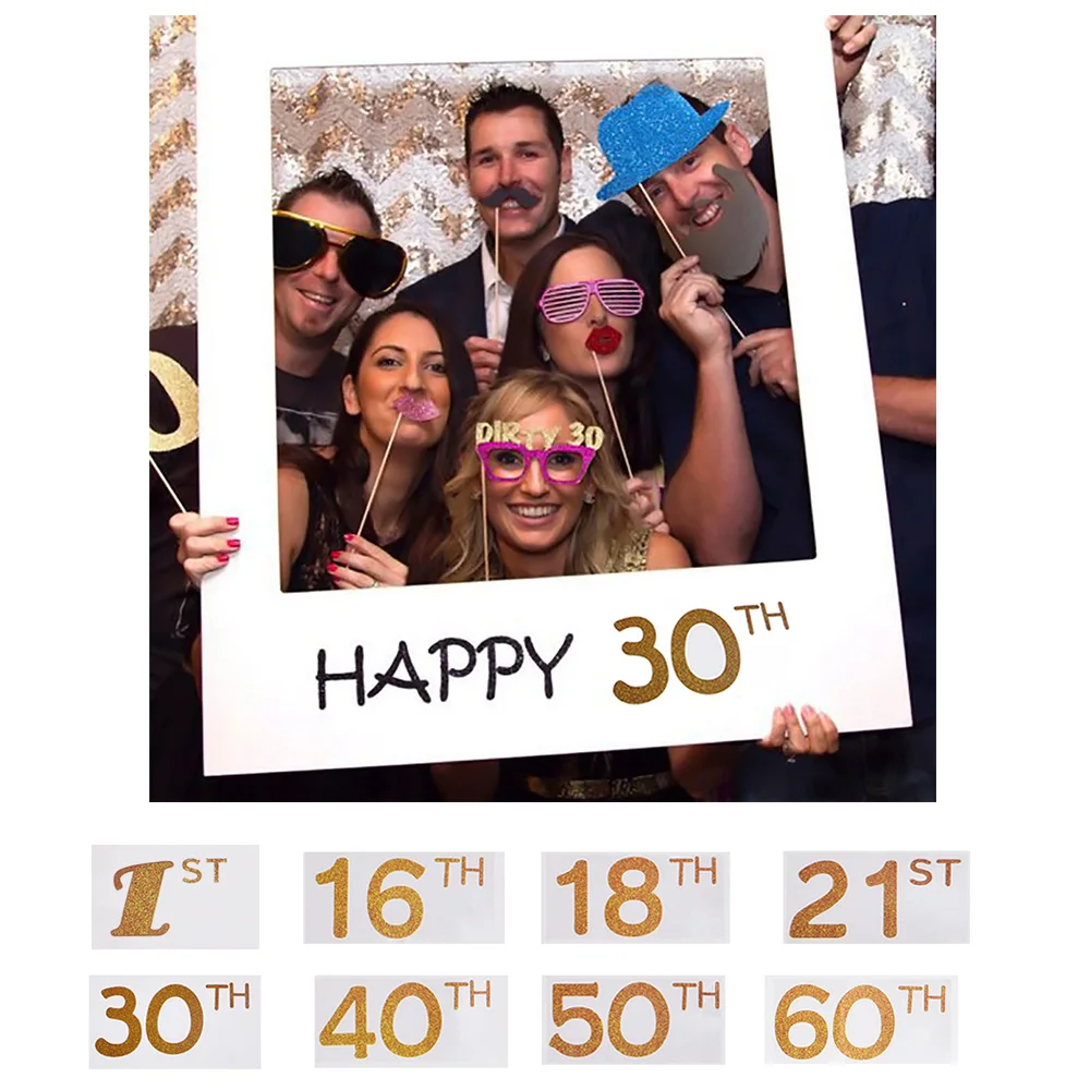 Happy Halloween 1/16/18/21/30/40/50/60th Photo Booth рамки с днем рождения Реквизит для фотокамер С