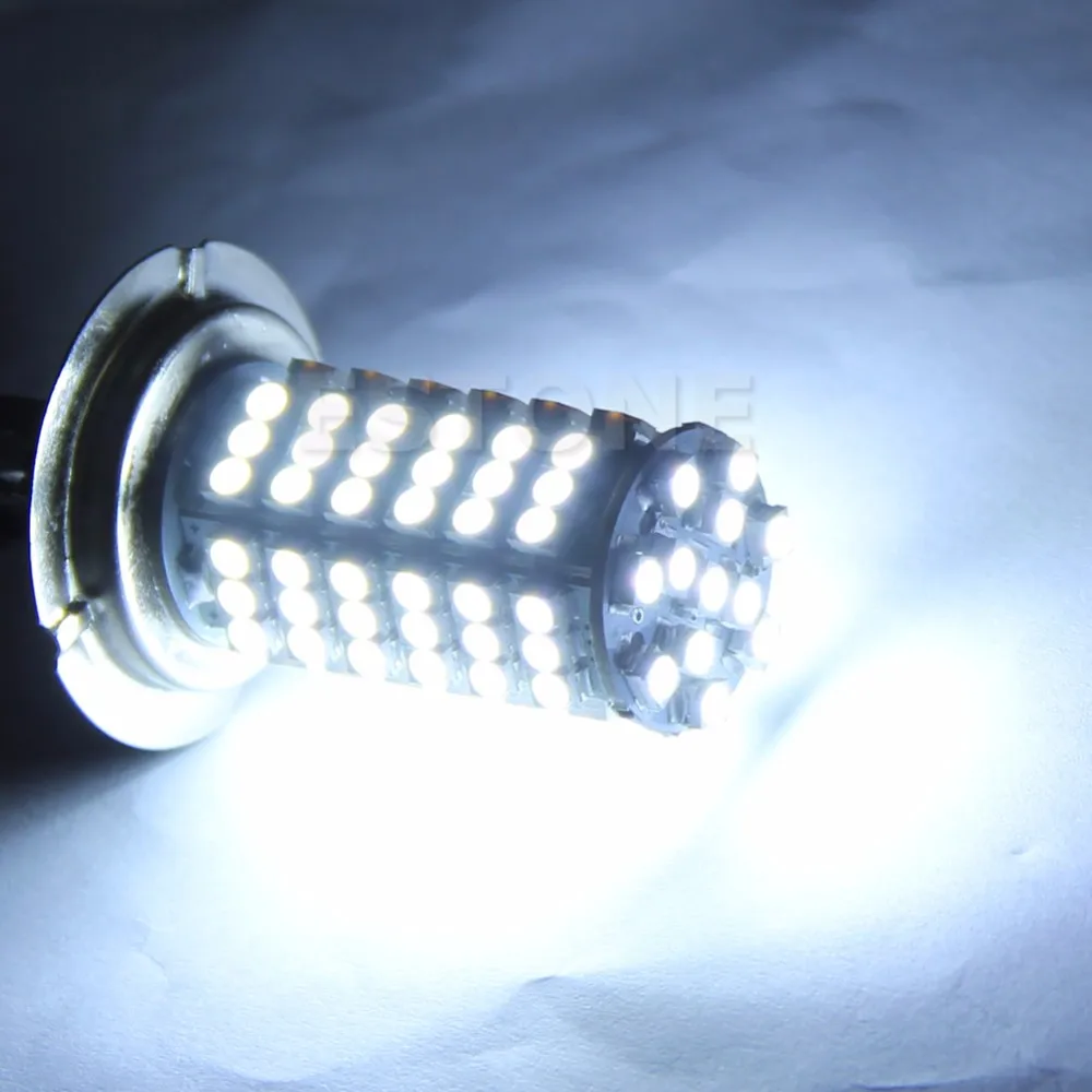 H7 102-SMD светодиодный 3528 Авто головное освещение чистого белого цвета лампы 6000k DC 12V