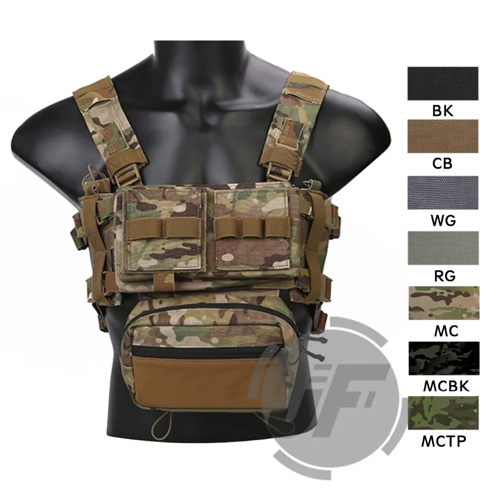 

Emerson MK3 Modular Tactical Chest Rig Chassis Airsoft Hunting Military Tacital Micro Fight Vest w/ 5.56 223 magazine Pouch
