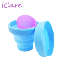 30pc soft protable solid color water silicone cups retractable tumblerful folding gargle cup for outdoor travel drinkware tool