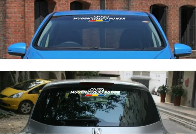 Индивидуальные наклейки для автомобиля Honda Mugen лобовое стекло виниловые