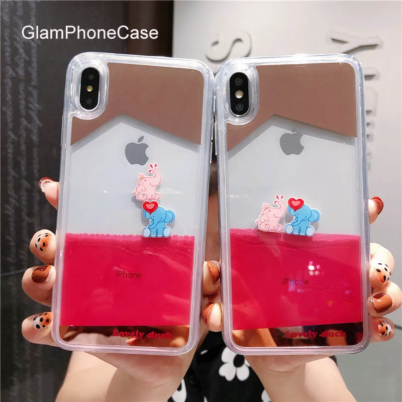 GlamPhoneCase Red Liquid Flowing Animal Phone Case For iPhone X XS Max XR Haed Cover 7 8 6 6s Plus |