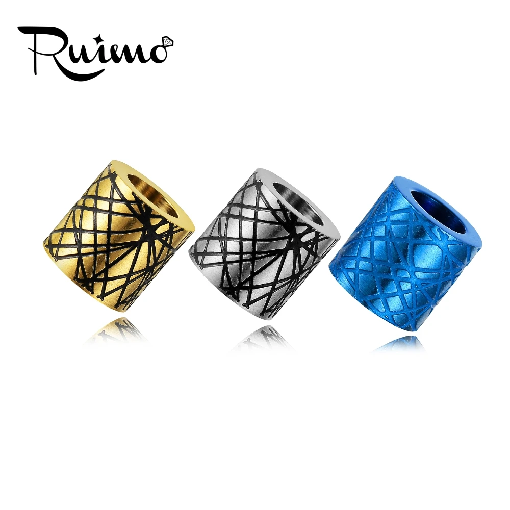 Бусины RUIMO 5 шт./лот 6 мм/8 мм для обшивки отверстий бусины из нержавеющей стали с