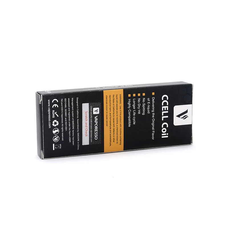 Оригинальный vaporesso ccell катушки с 0.9ohm 0.2ohm для целевой Pro/близнецы Танк VAPE Керамика